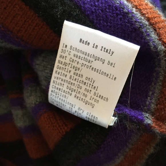 IRIS VON ARNIM Italy 100% Cashmere Mixed Knits Patterned Crew Sweater L - Picture 5 of 5